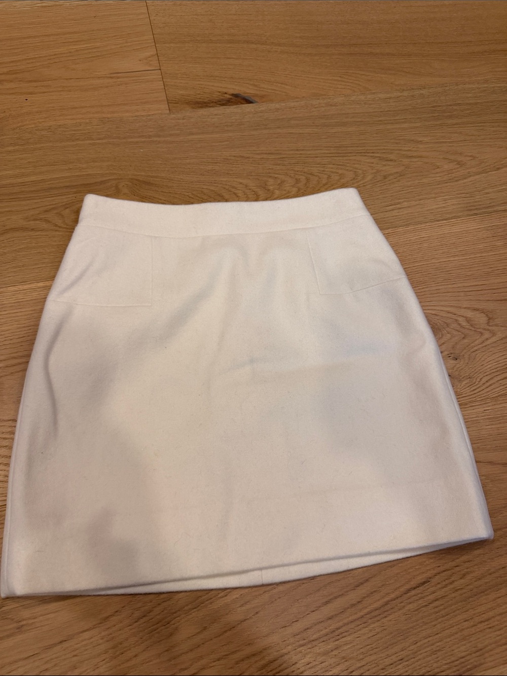 J crew Wool White Women's Mini Skirt - Classic Clean Look